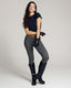Grijze Checkprint Skinny Broek | The Elisa
