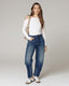 Middenblauwe Half Barrel Jeans | The Lara