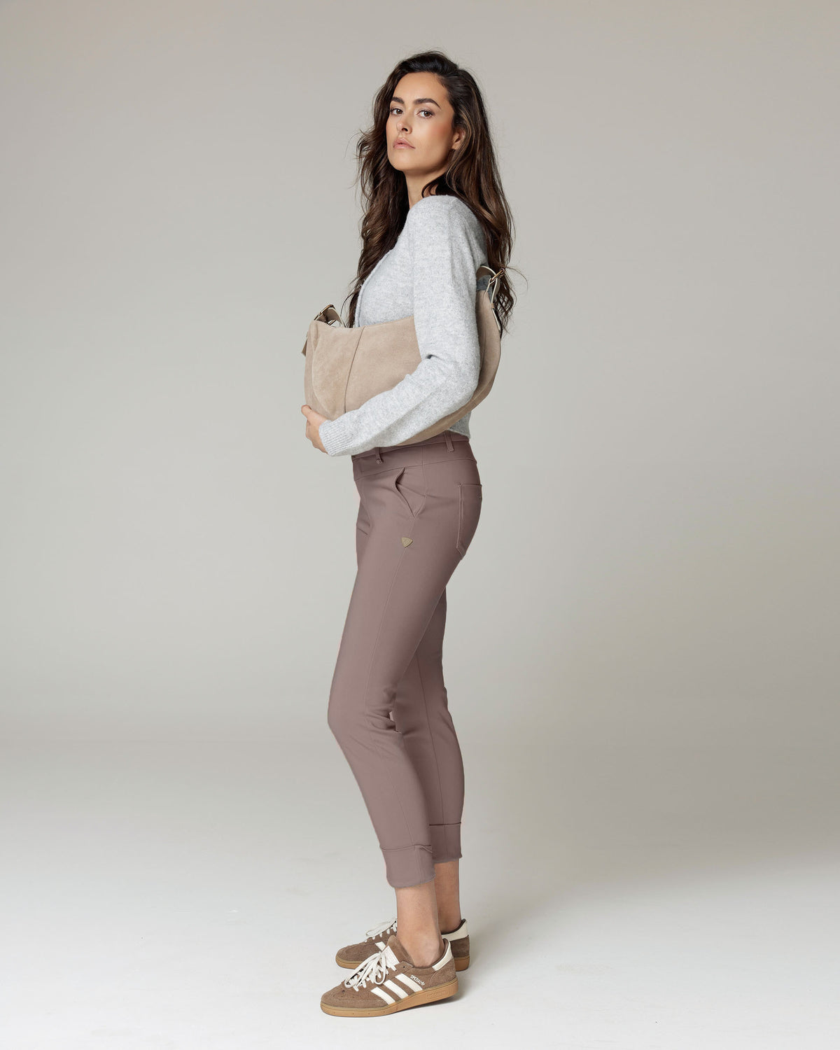 Light Hazelnut Chinos, The Lola, side view