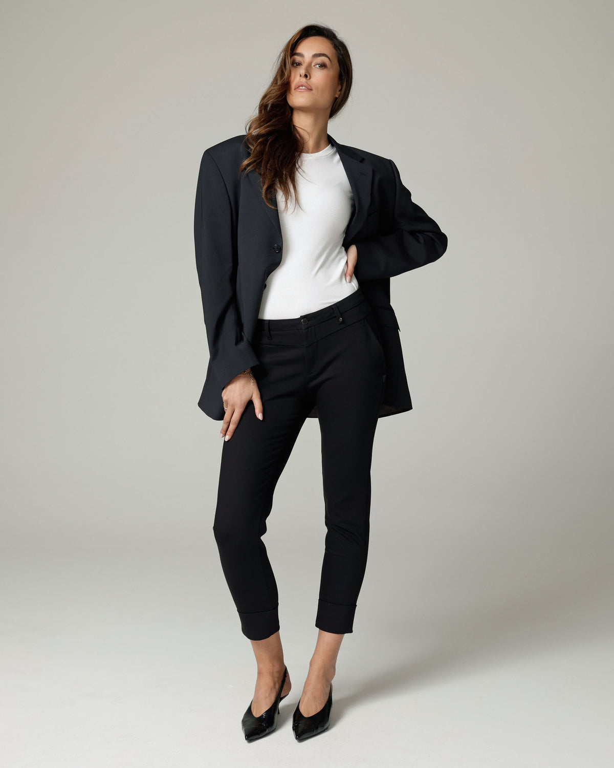 Black Chinos, The Lola, front view, second photo