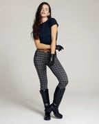 Grijze Checkprint Skinny Broek | The Elisa