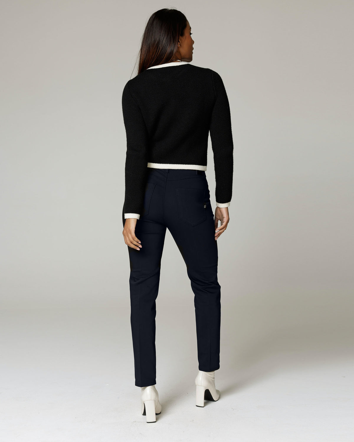 Navy Chinos, The Latina, back view