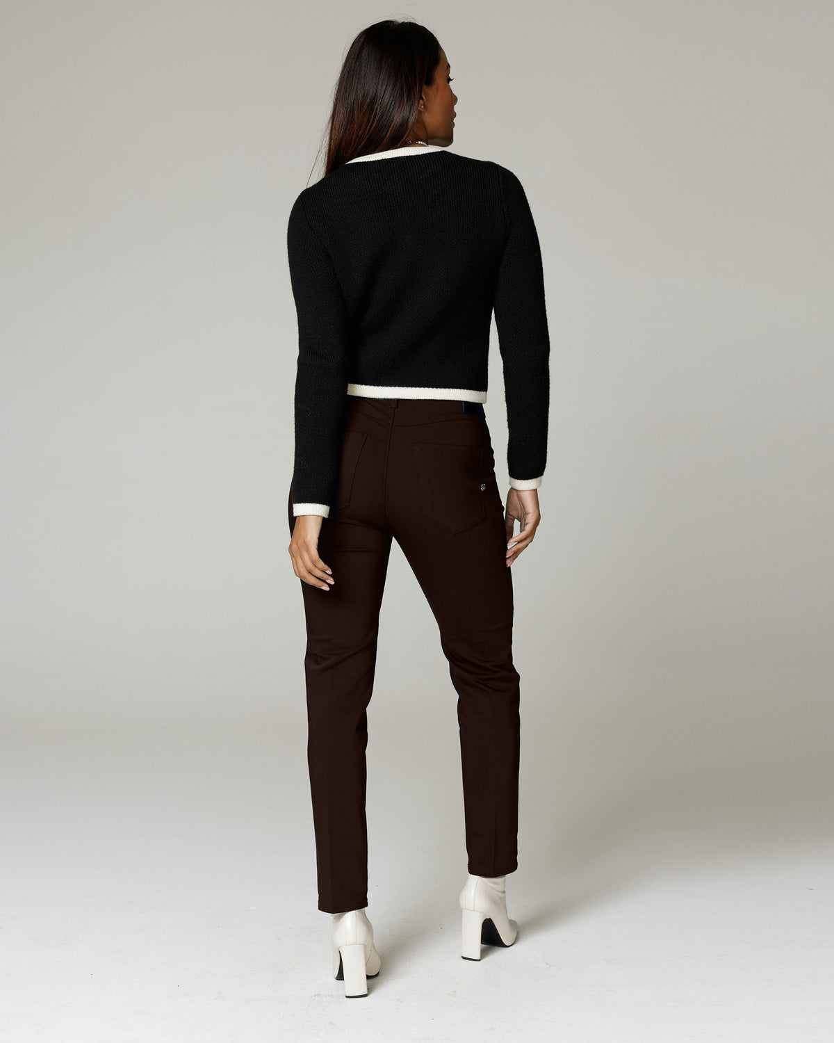 Dark Chocolate Brown Chino Broek | The Latina