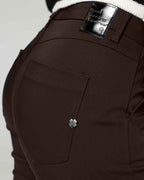 Dark Chocolate Brown Chino Broek | The Latina