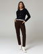 Dark Chocolate Brown Chino Broek | The Latina
