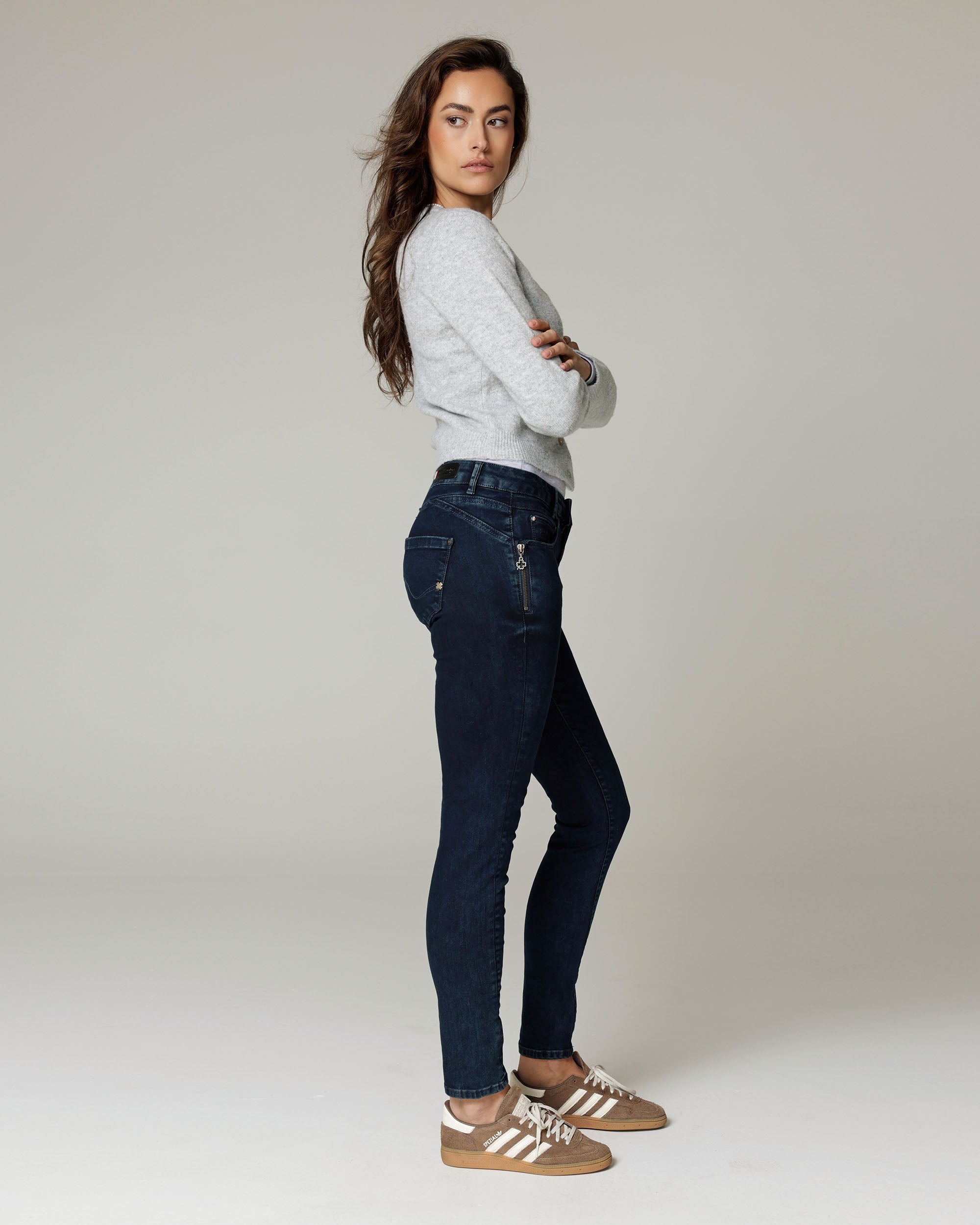 Blue-Black Overdyed Jeans | The Noemi Secondary image