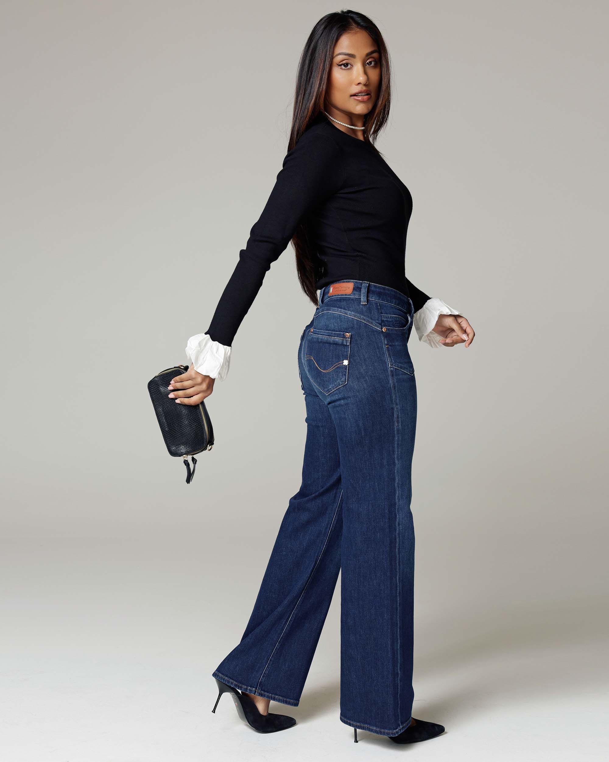 Dark Blue Straight Jeans | The Lolita Secundaire afbeelding