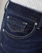 Dark Blue Straight Jeans | The Belinda