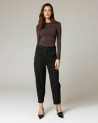 Zwarte Barrel Jeans | The Anabel