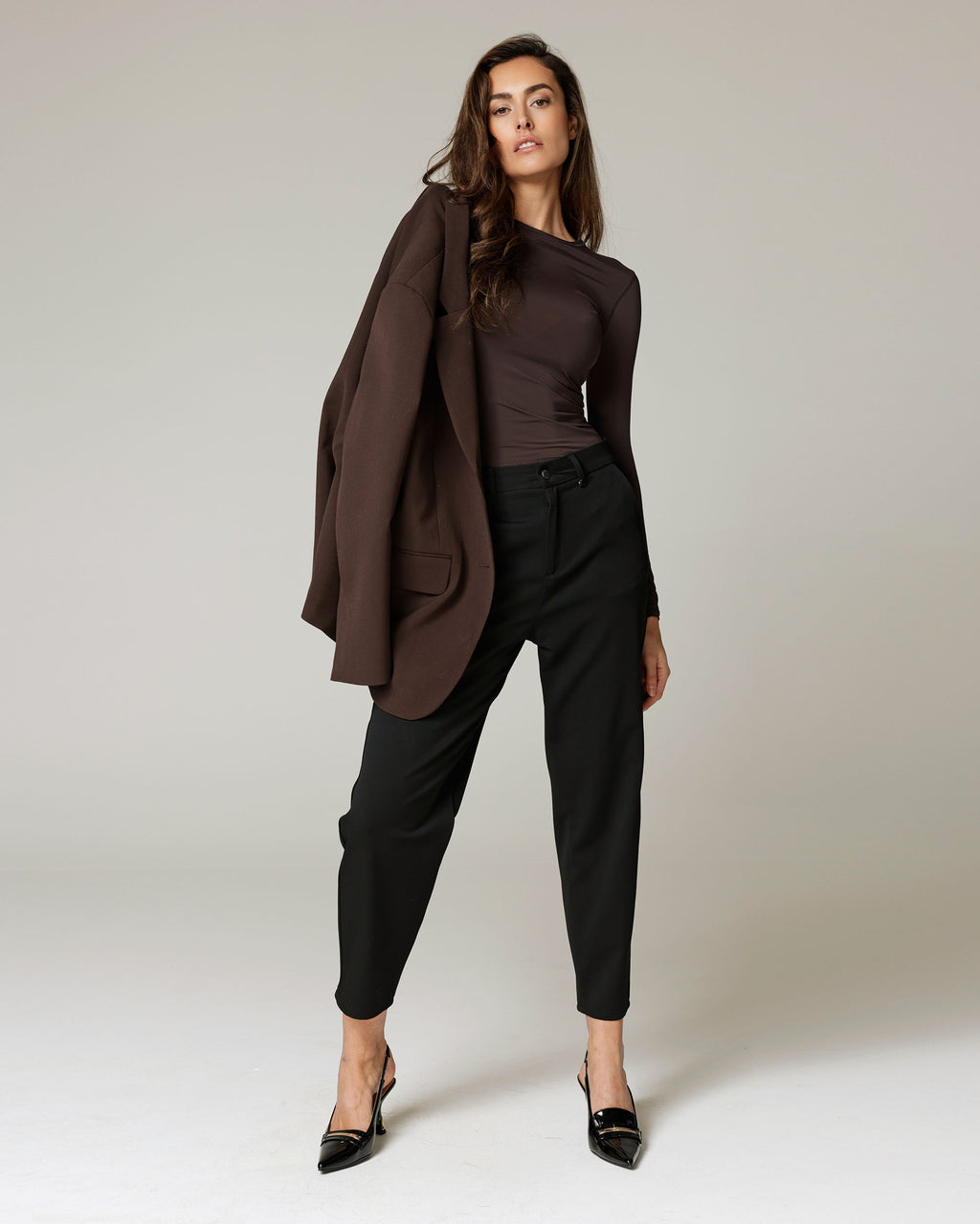 Zwarte Barrel Jeans | The Anabel