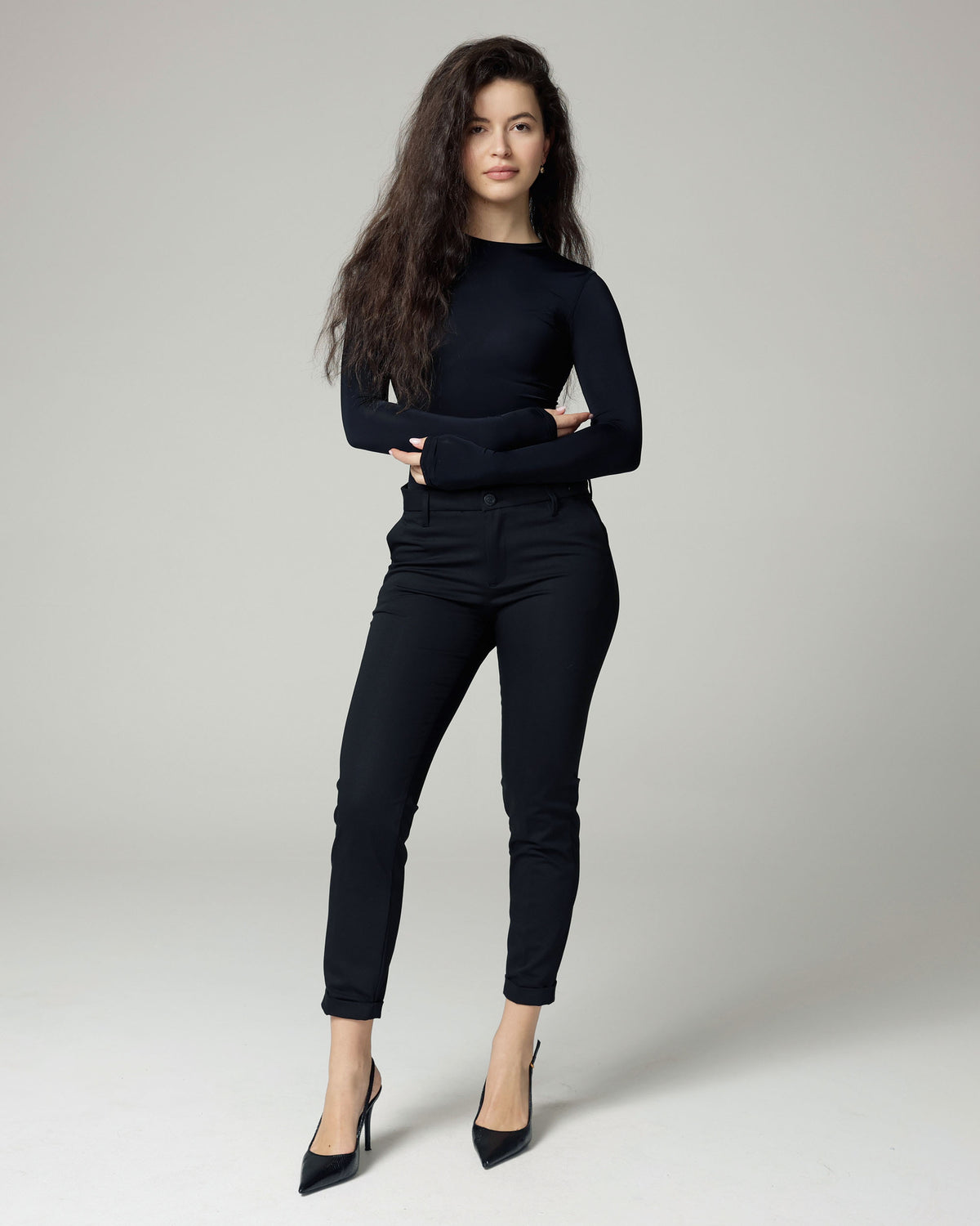Zwarte Slim-Tapered Chino | The Lea