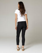 Black Pinstripe Skinny Trousers | The Amara